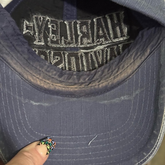 Harley-Davidson Denim Blue Baseball Cap - Picture 8 of 9